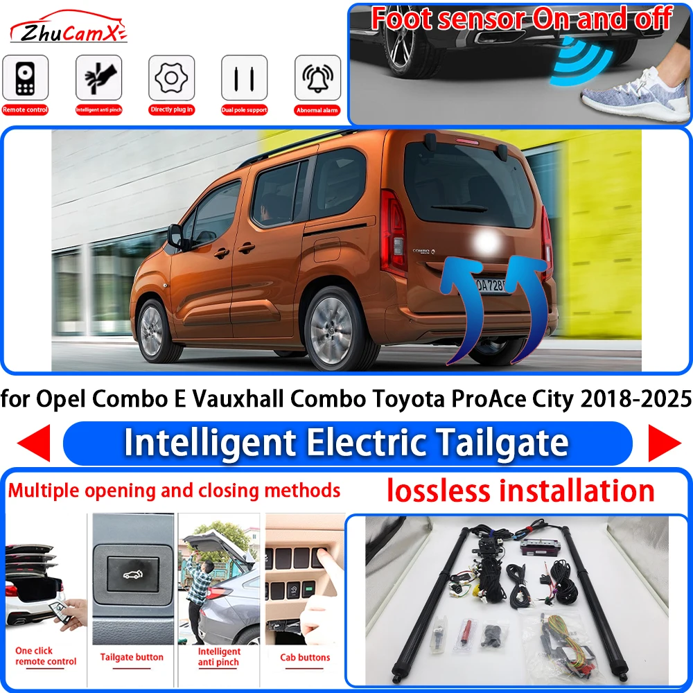 for Opel Combo E Vauxhall Combo Toyota ProAce City 2018-2025 Power Liftgate Trunk Electric Suction Tailgate Tail Gate Lift Strut