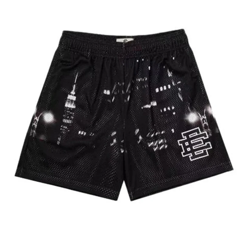 Ee Basic Short New York City Skyline Gym Heren Casual Shorts Fitness Sport Korte Broek Zomer Workout Mesh Shorts Man Shorts