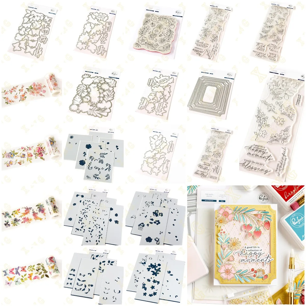 

Spring Blossoms Butterflies New Metal Cutting Dies Stamps Stencil Stickers for Scrapbook Diary Decoration Embossing Template