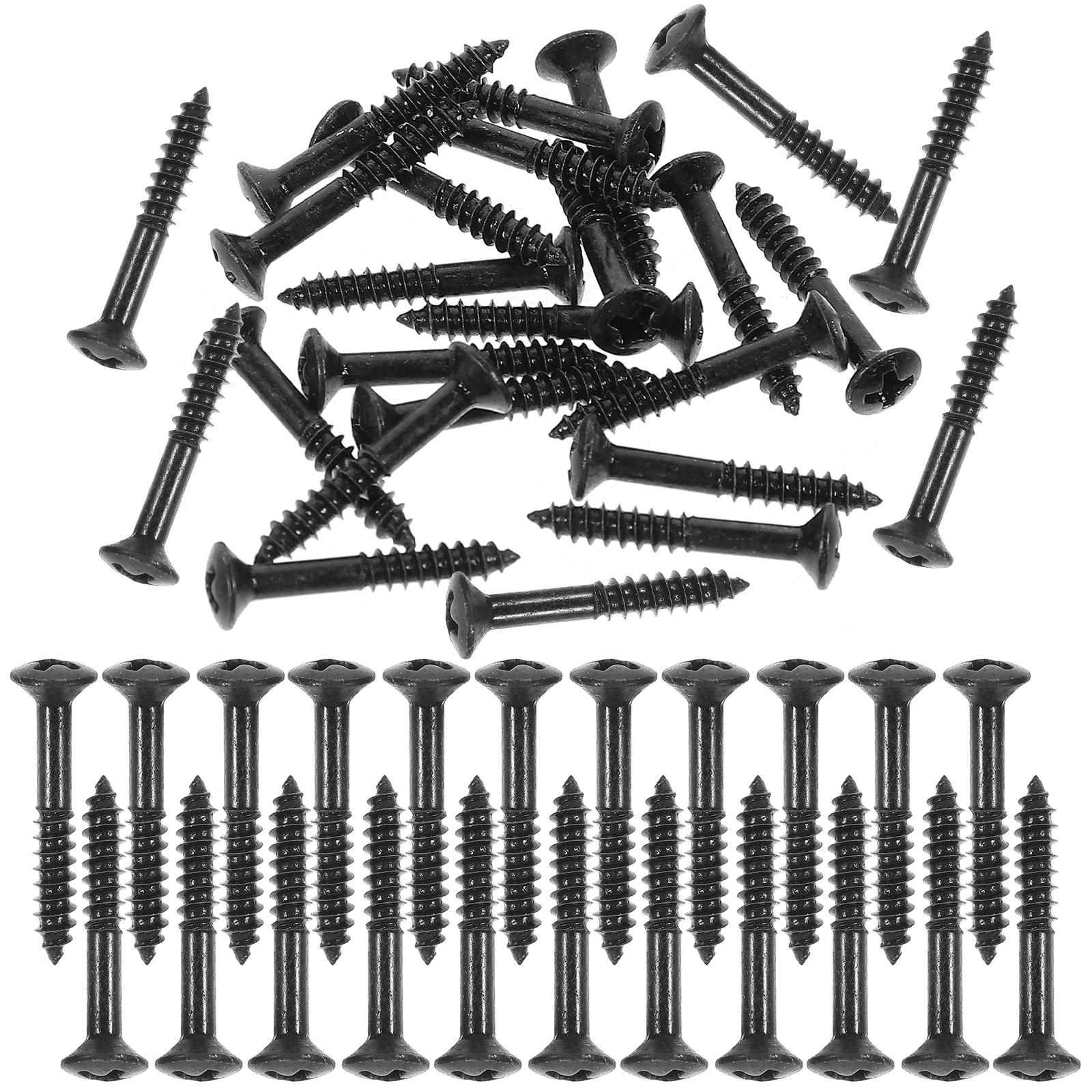 

40pcs Guitar Pickup Screws Electric Metal Mounting Humbucker Replacement Parts Accessories Instrument Hardware