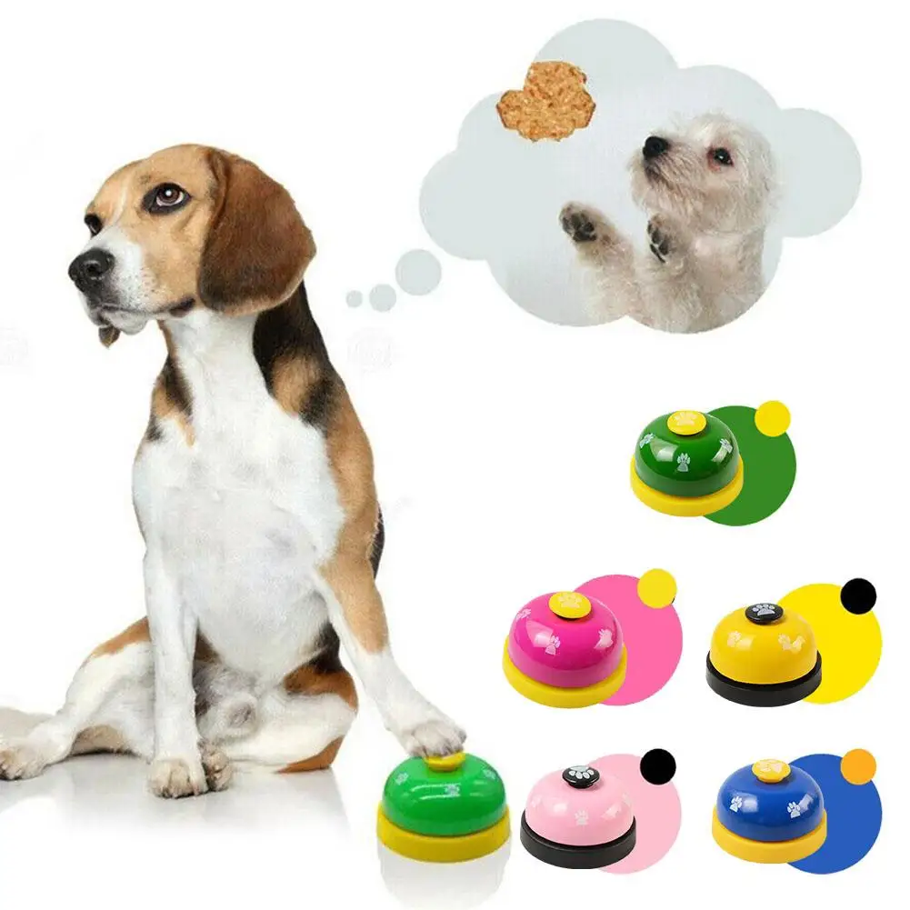 

Pet Toys Metal Bell for Dogs Cat Training Interactive Called Dinner Feeding Reminder Footprint Pet Supplies P5S5