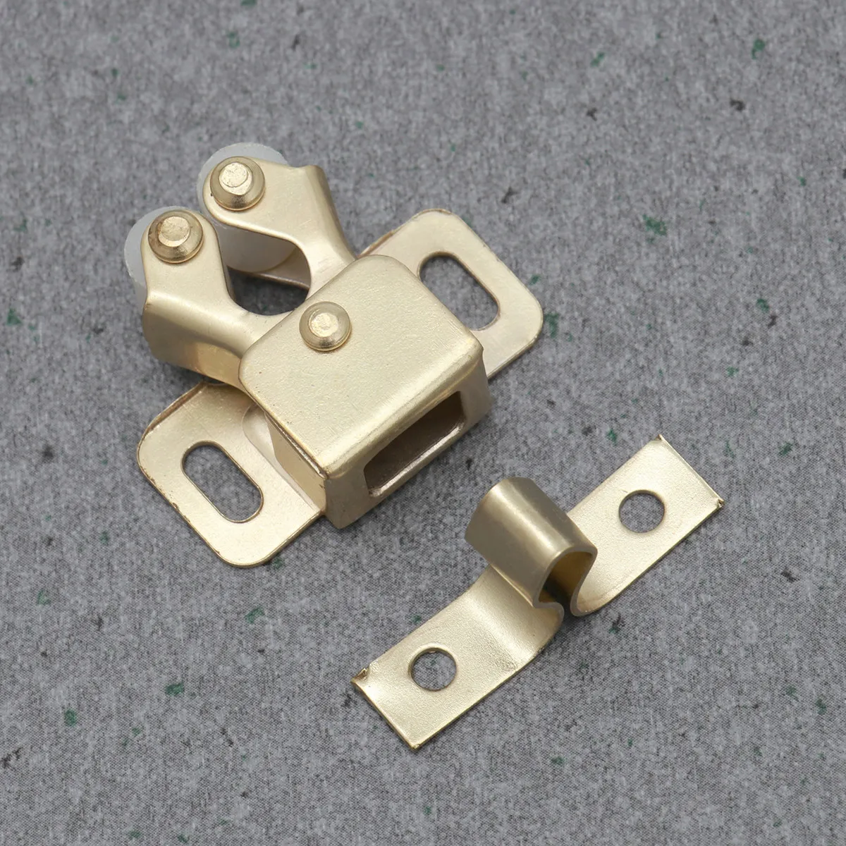 10Pcs Door Buckle Wardrobe Cabinet Touch Latch Non Magnetic Adjustable Spring Ball Locker Furniture Door Lock Cabinet Lock