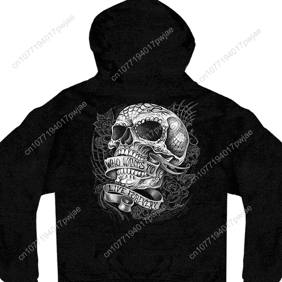 Hot Leathers メンズ Sweet Demise ジップアップ フード付きスウェットシャツ