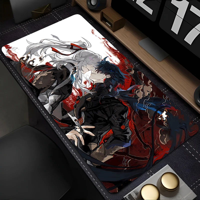 

Mouse Pad PC Accessories Keyboard Pad Office Desk Mat Anti Slip Mousepad Natural Rubber H-honkai Star Rail Gaming Extended Pad