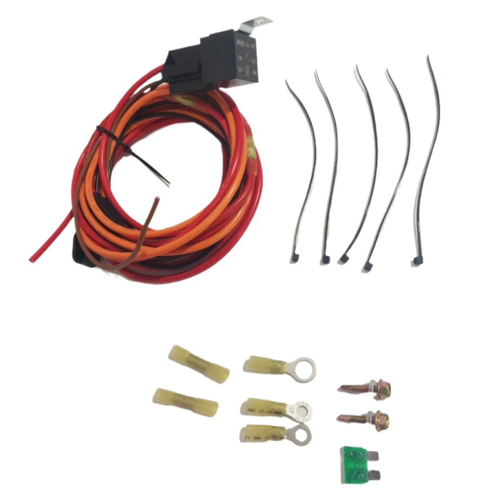 Universal Electric Fuel Pump Relay Kit Pump Harness Relay Relay Kit Fuel Pump Harness Car Durable