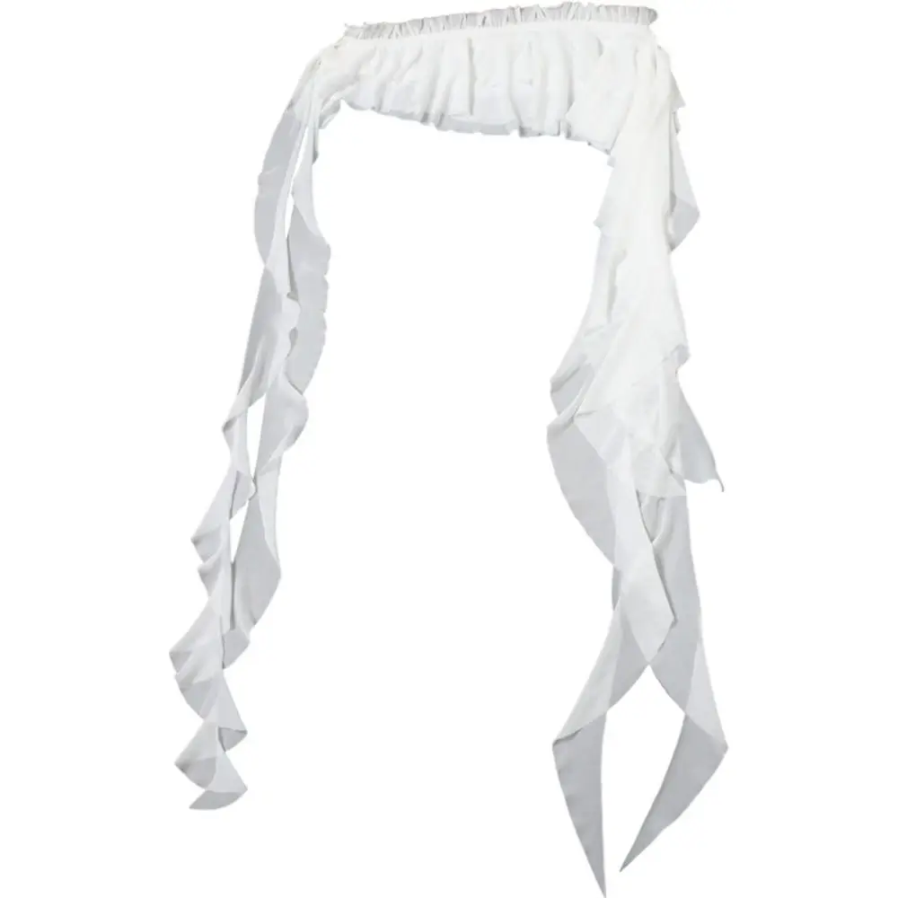 

Embroidered Flower Lace Mini Skirt Irregular Y2K Streetwear Lace Up Ruffles Skirt See Through Lace-up Design Pleated Skirts