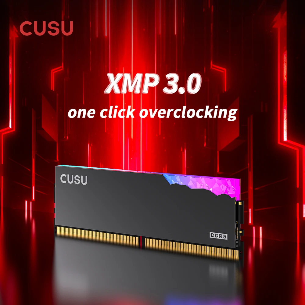 CUSU DDR5 RGB 6000MHz 6400MHz 32GB 16GB UDIMM Ram メモリ DDR5