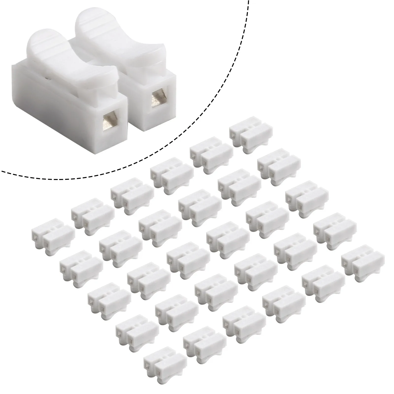 Terminal Block Cable Clamp Package CH Spring Connector Pcs CH Spring Quick Wire Connector Cable Clamp Increase Assembly Speed