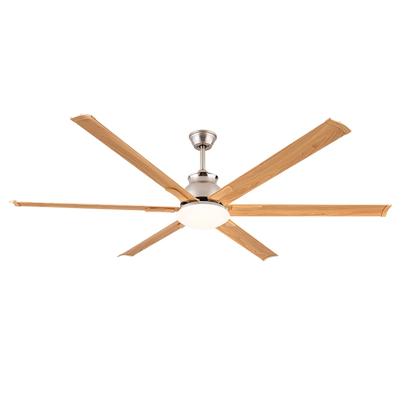 Premium 70-inch Industrial Ceiling Fan with Light and Remote Control High-Power Motor 6-Speed Aluminum Blades Ceiling Fan