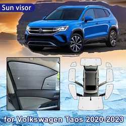 Car Sun Shade for Volkswagen VW Taos Tharu 2023 2022 2021 2020 Auto Full Coverage Sunshade Windshield Side Window Visor Cover