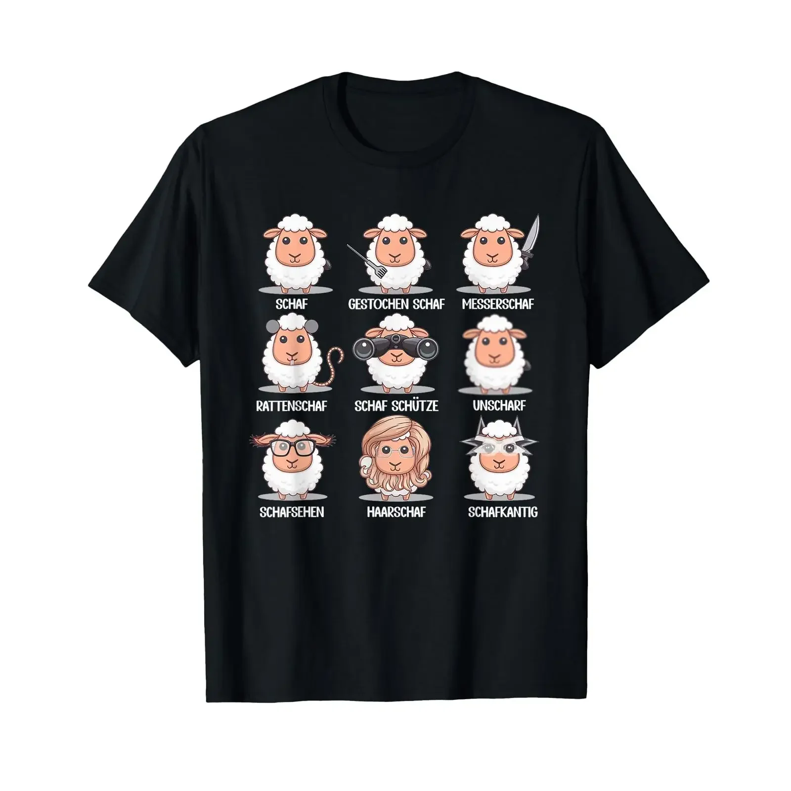 Funny Unsheep Word Game Sheep Herd T Shirt black vintage Washed homme Top For Everyday Wear Soft graphic Breathable fashion