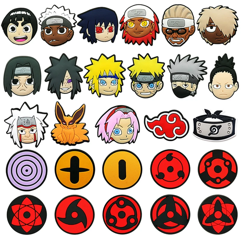 9-30PCS Hot Toy Anime Ninja Adventure shoes Charms PVC Shoe Accessories Decoration Superhero Combat Skills SandalShoe Party Gift