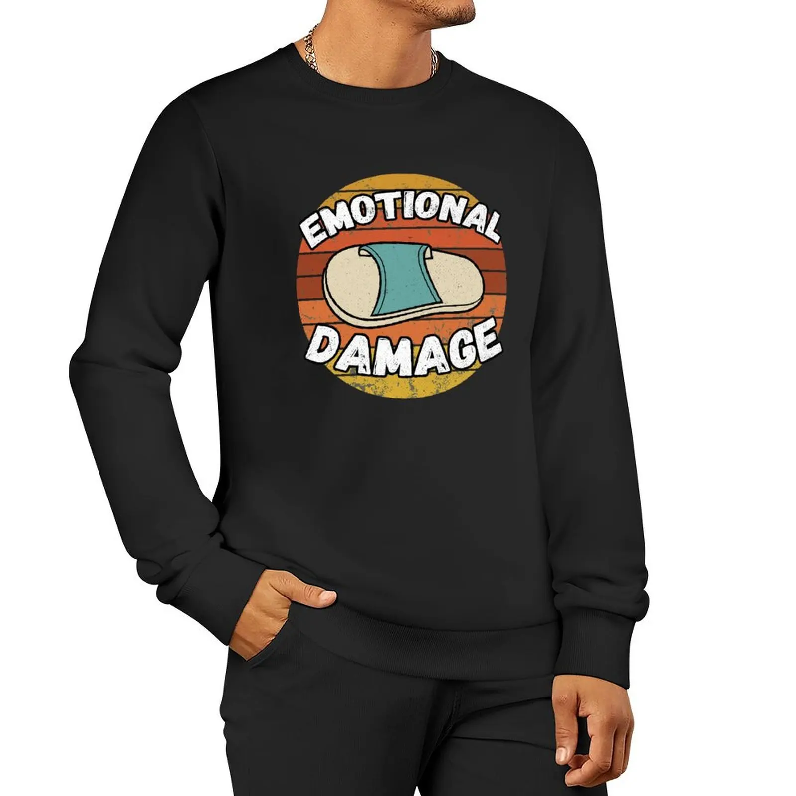 Emotional damage Pullover Hoodie korean clothes sweatshirts men