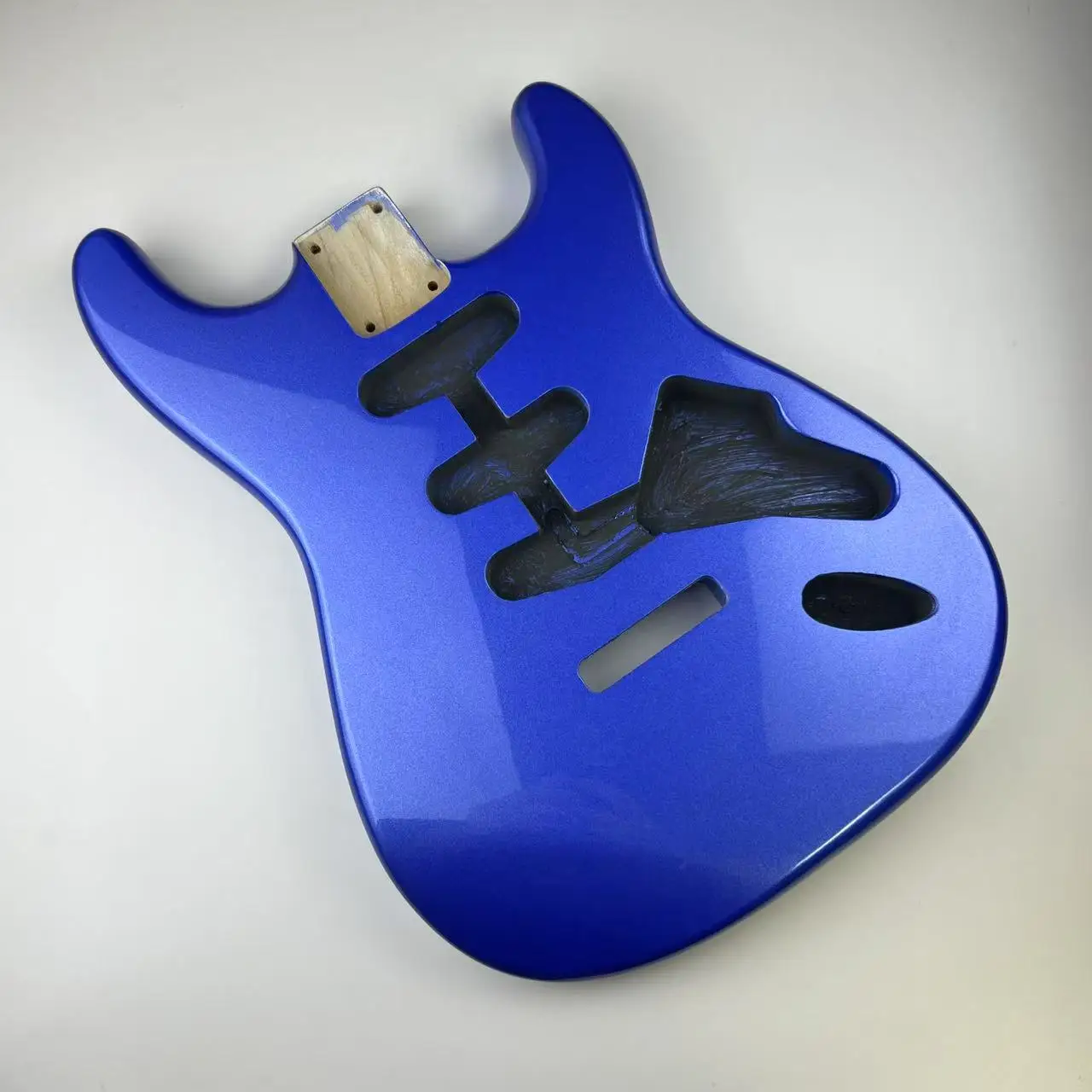 ST Guitar Body - Alder Wood with Polyester Finish - SSS Pickup Configuration - DIY Electric Guitar Replacement