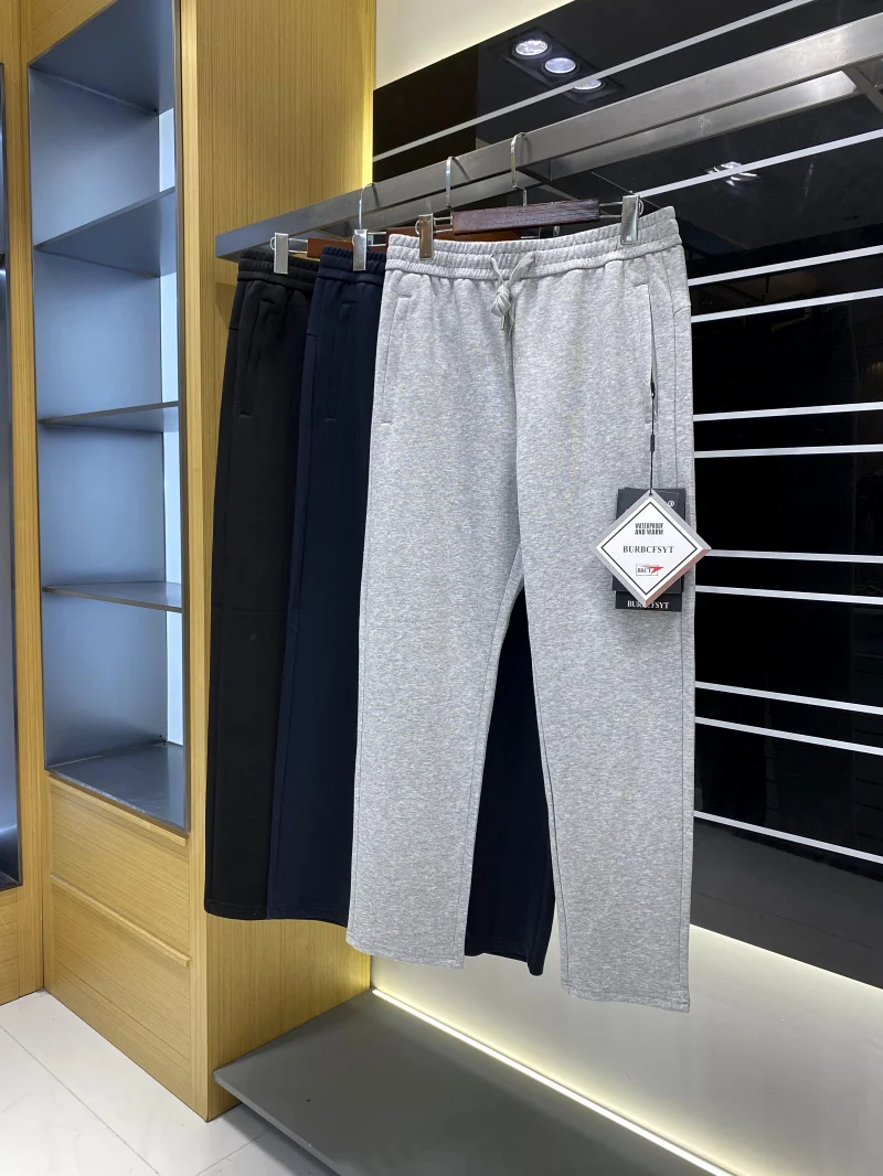 سراويل رياضية كاجوال للرجال ساق مستقيمة قابلة للتنفس في الهواء الطلق للخريف والشتاء مزيج من القطن والبوليستر خصر مرن مريح #2