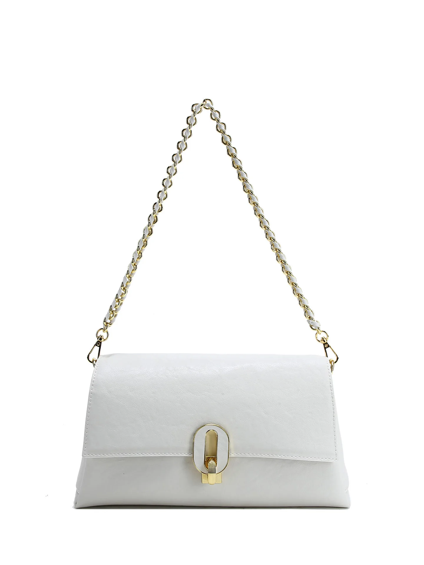 Minimalist Women's Underarm Chain Bag - usage example