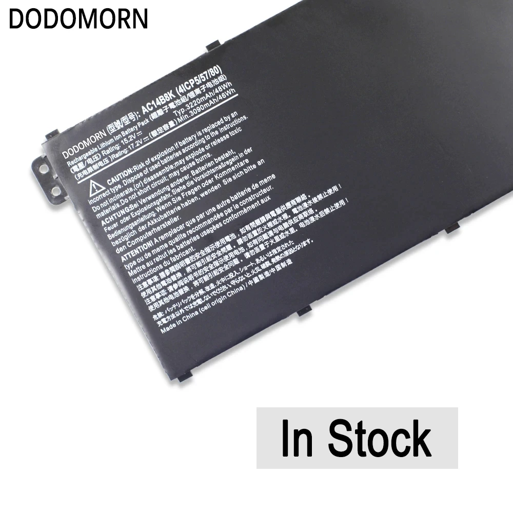 New AC14B8K Laptop Battery For Acer Aspire ES1-131 ES1-311 V3-111 V5-122 E5-771 R3-131T R5-431T V3-371-55DT NE511 TF71-BM B115-M