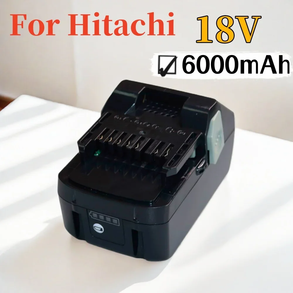 

Battery 18V 6.0Ah Rechargeable for Hitachi 18V Battery Replacement Batteries for Hitachi Power Tools BSL1840 DSL18DSAL BSL1815X