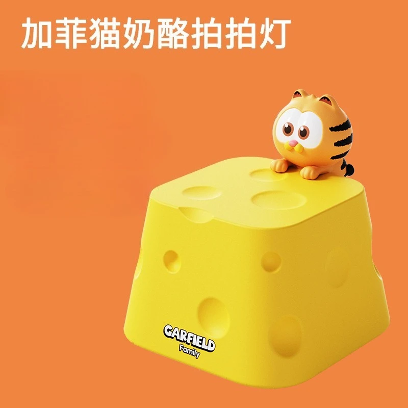 

Cartoon Anime New Cute Garfield Cat Toast Patting Small Night Light Decompression Slow Rebound Toy Bedroom Desk Lamp Gift