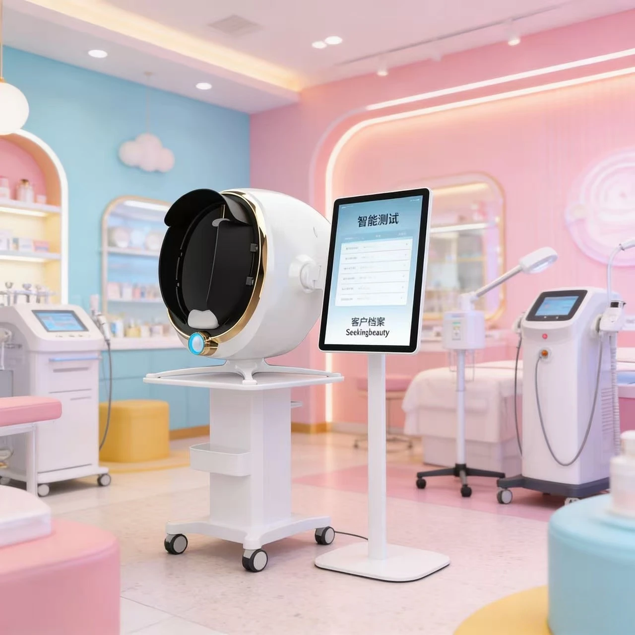 

Facial AI Skin Scanner Analyzer 3D Facial Skin Analyzer Machine Skin Tester Facial Analyze Equipment Salon