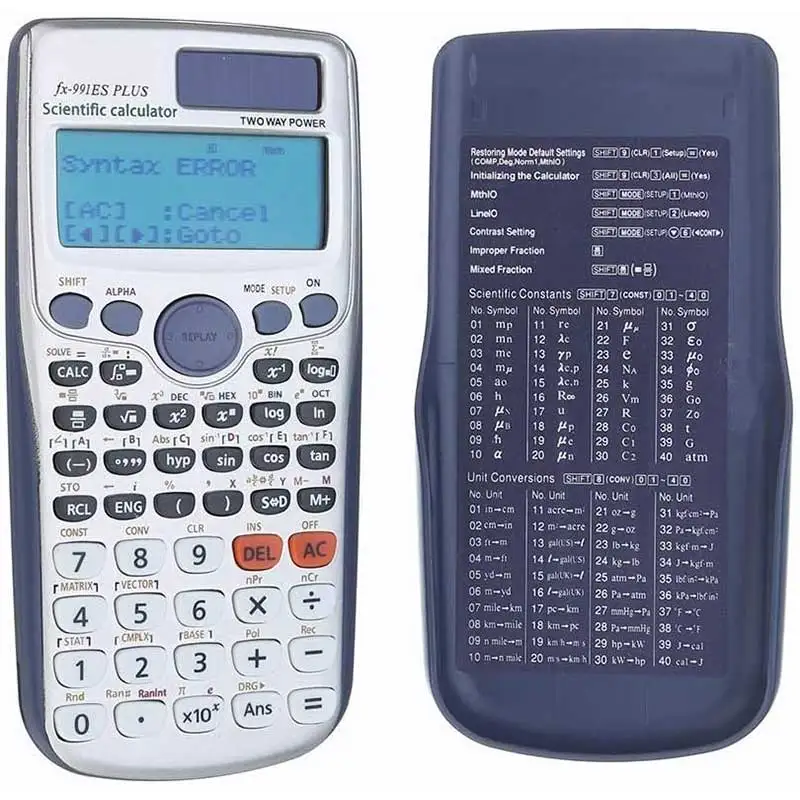 991EX FX-82MS Scientific Calculator Original Digital Display 696 Function For High School University Solar Scientific Calculator