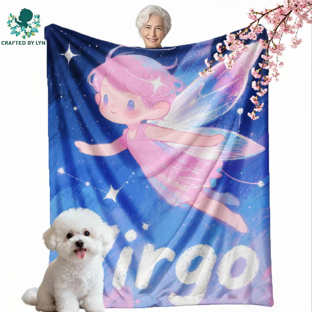 

Flowers,Animal,Constellation| Flannel | Room Decor Blanket, Camping Stuff,Festive Gift Selectio | Soft and delicate | Keep warm