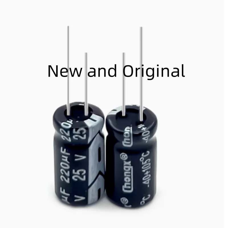 Brand new genuine electrolytic capacitor 220UF 25V specification 6X11MM