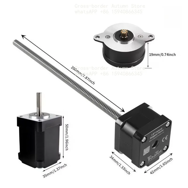 Stepper Motor Kit Silent High Torque Screw Motor 3D Printer Accessories