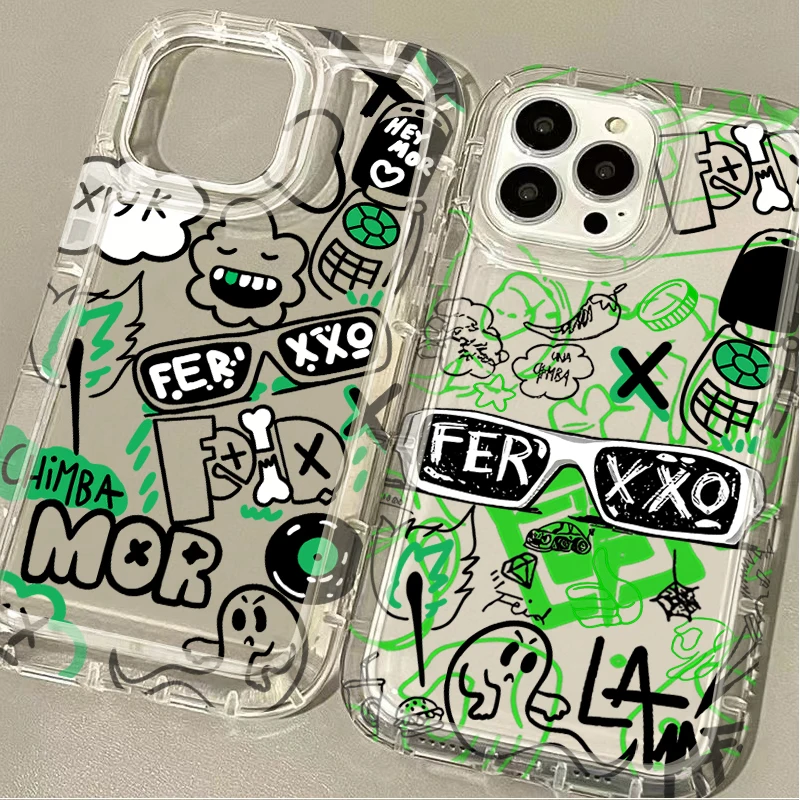 Fashion Cool Graffiti Phone Case For Samsung Galaxy A05 A05S A53 A34 A24 A14 A13 A23 A33 A73 A32 A52 A52S A72 Soft Clear Funda