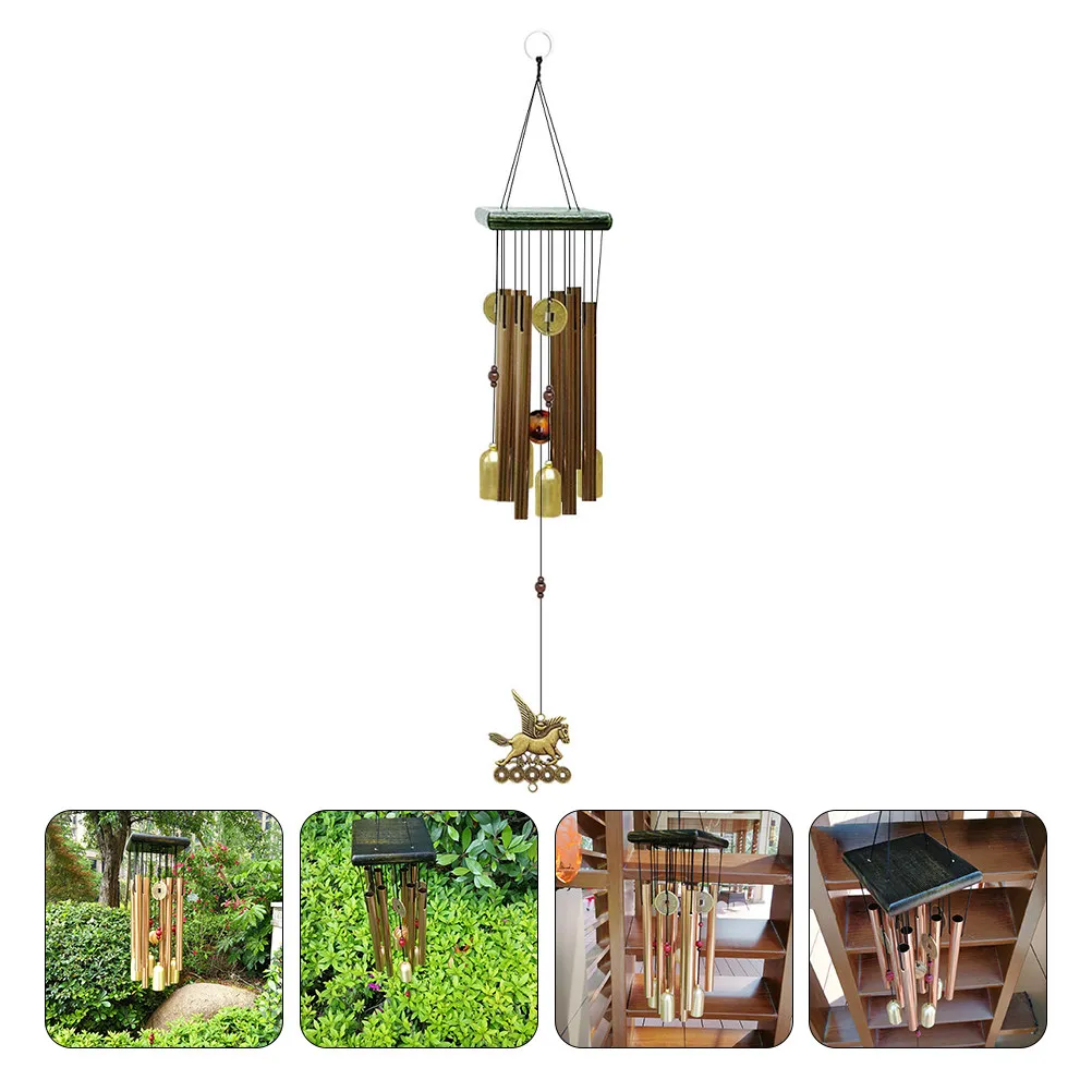 

1Pcs Copper Coin Wind Chime Vintage Decorative Hanging Wind Bell Pendant Garden Home Decor Outdoor Porch Bedroom Unique Chic