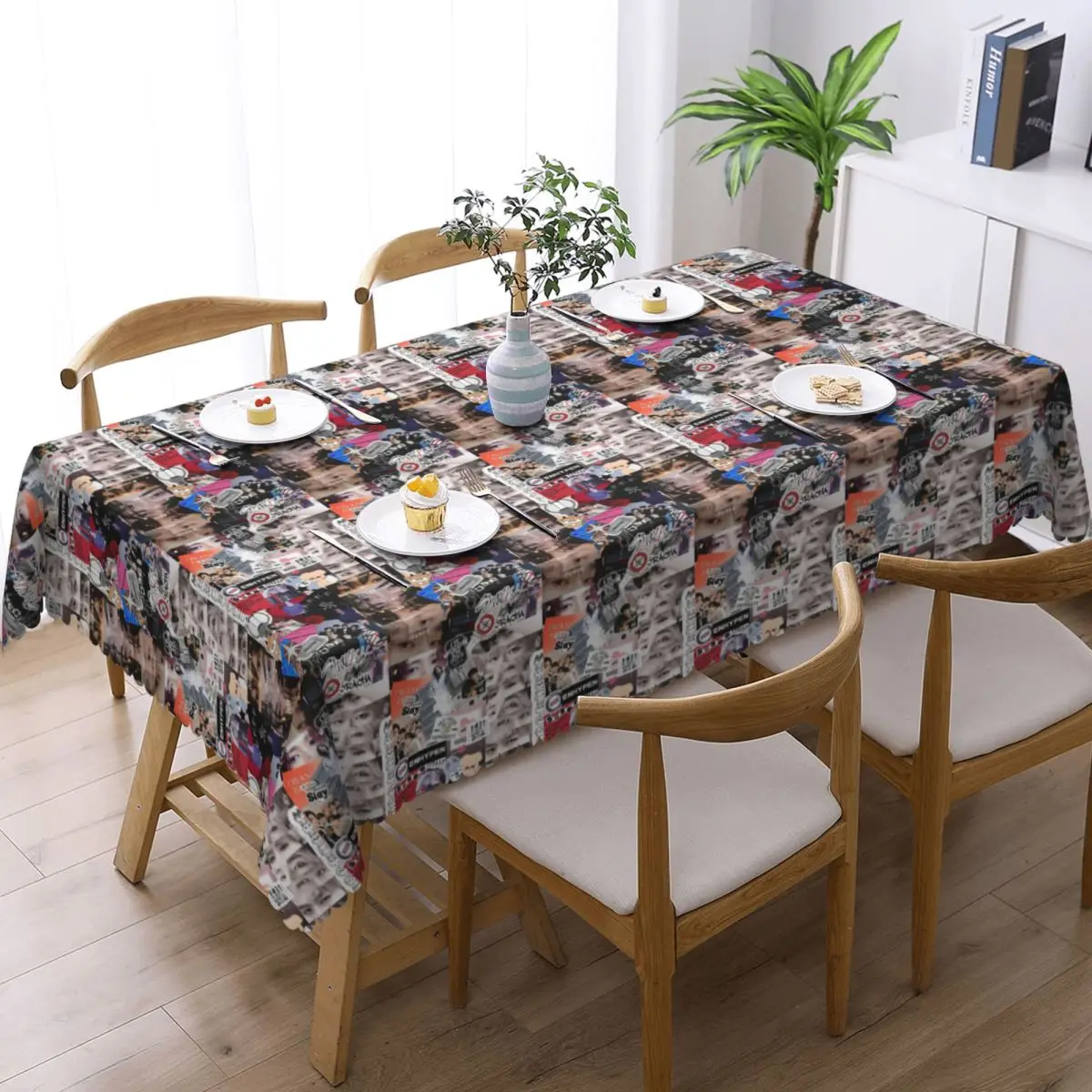 HyunJin Korean Kpop Singer Customized Rectangular Tablecloth Oilproof Table Cover for Festival Party Decorations Table Cloth