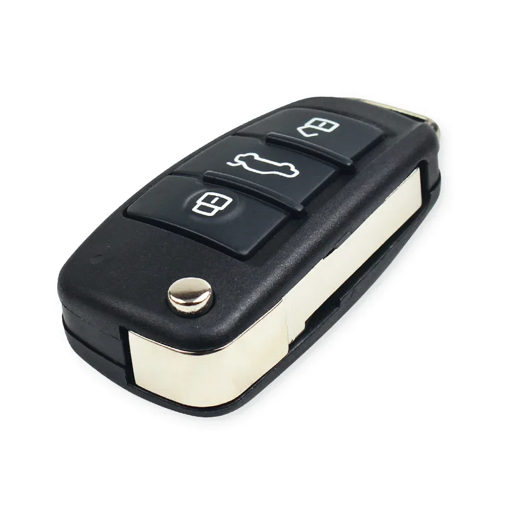 KEYYOU Filp Remote Key Shell Case For Audi A6L Q7 A2 A3 A4 A6 A8 TT S3 Q3 S6 Megamos 2008 2009 2010 2011