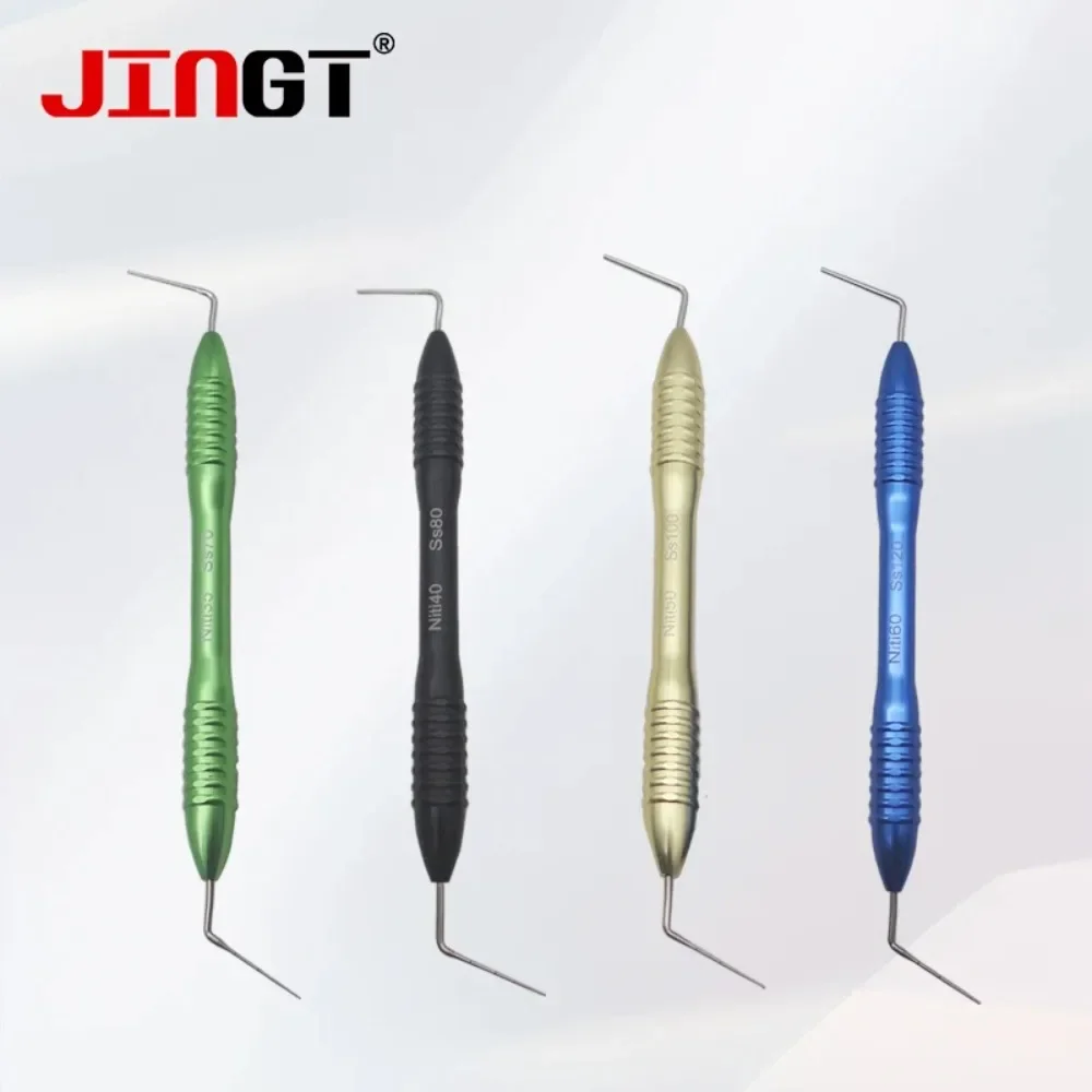 

JINGT Dental Gutta Percha Filler Root Canal Filler Endodontic Hand Plugger Vertical Pressure Device Dentistry Fill Instrument