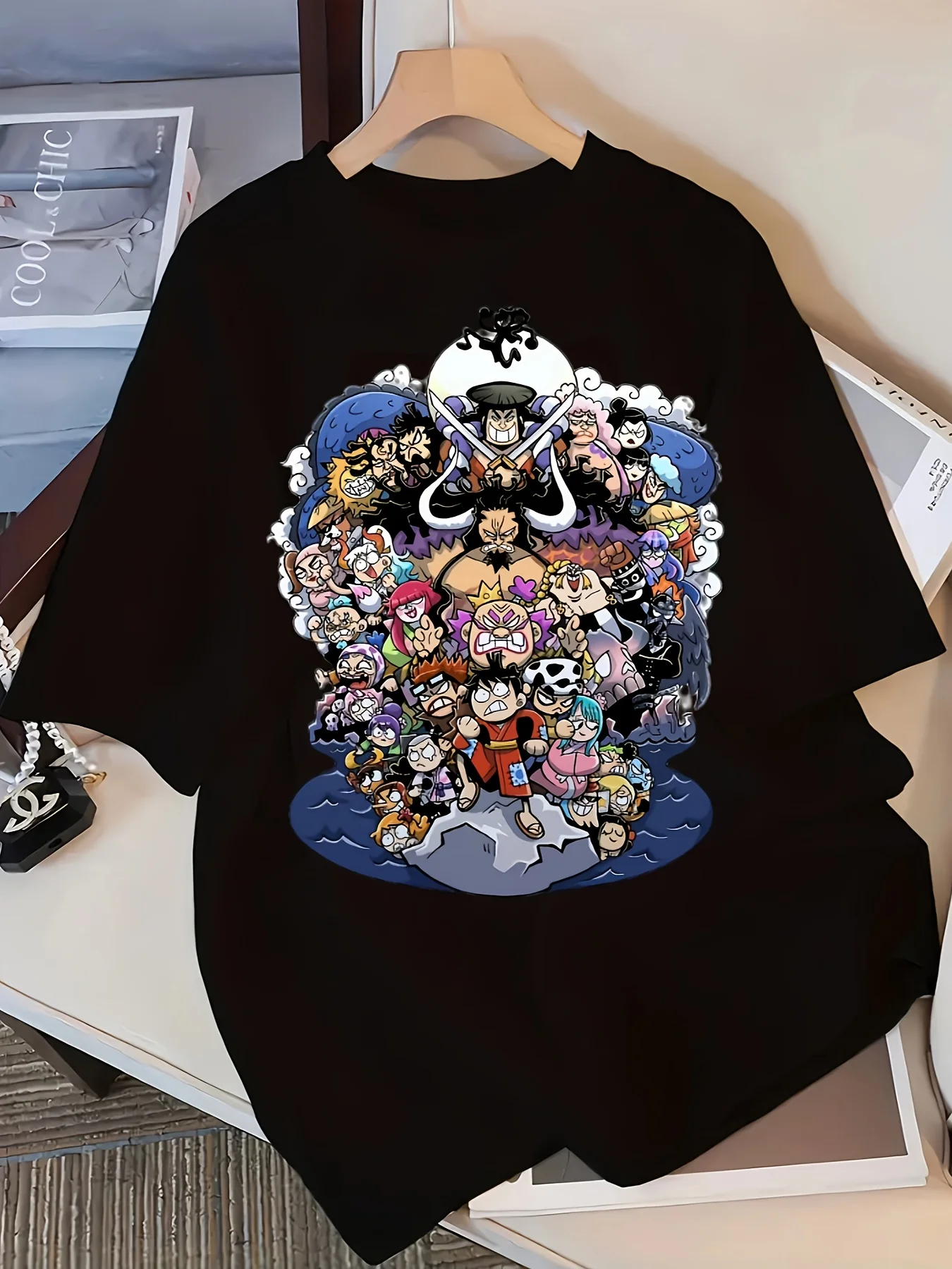 

ONE PIECE Animation Derivatives Printed Short Sleeve T-Shirt Men's and Women's 2025 Summer Fashion Casual Cotton Top Clothes
