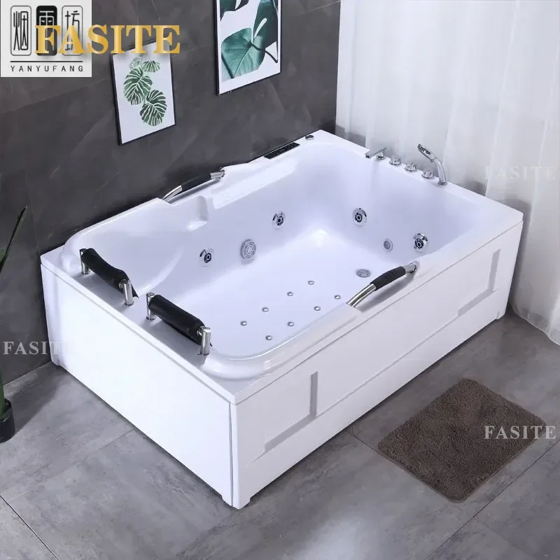 For Premium Acrylic Double Bathtub Oversized Adult Massage Heating Thermal Insulation Intelligent Large Size Shower