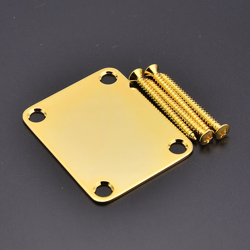1 Set Original Genuine Gotoh NBS-03/NBS-Art-01 Electric Guitar Electric Bass Neck Plate / Neck Joint Plate With Screws