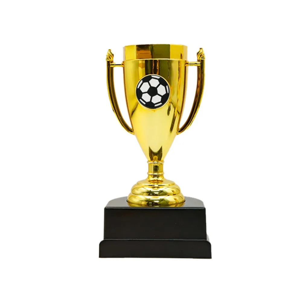 Gold Color Football Trophy Large Size Plastic Material Sports Award Golden Honor Creative Design Creative Trophy