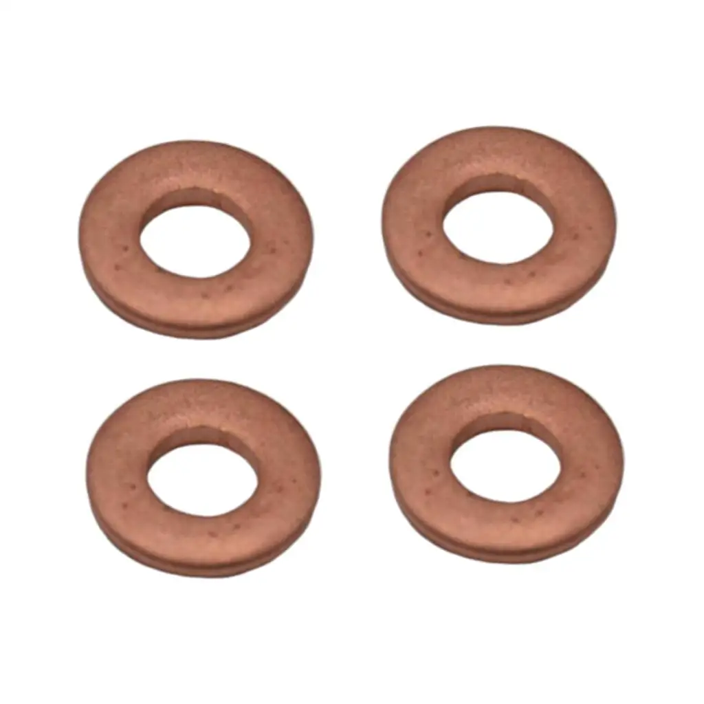 4 Pack Copper Washer Seals O-Ring for Citroen 1.6 HDI 198173 Tools