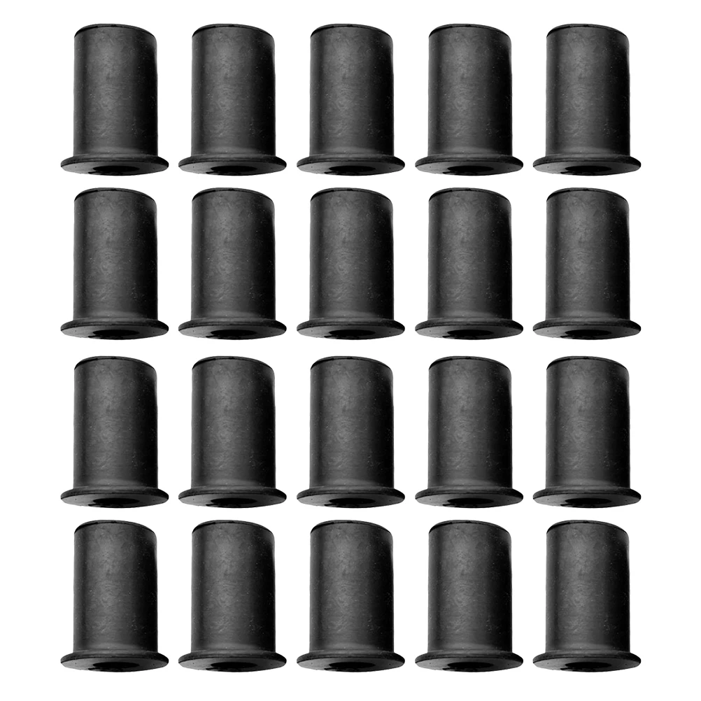 

20pcs Rubber Well Nuts 5mm Thread 0.8 Motorcycle Windshield Screws Durable Brass Easy Installation Versatile Fastener Hardware