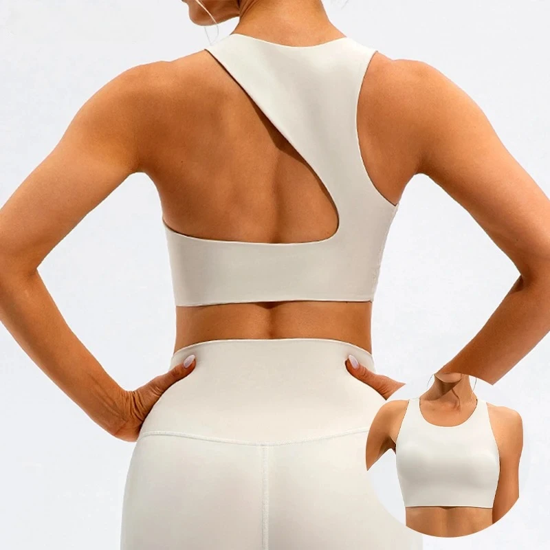 

Shockproof Fitness Crop Top Women Quick-Dry Yoga Clothes Women Sports Underwear Workout Gym Top Backless Sports Bra