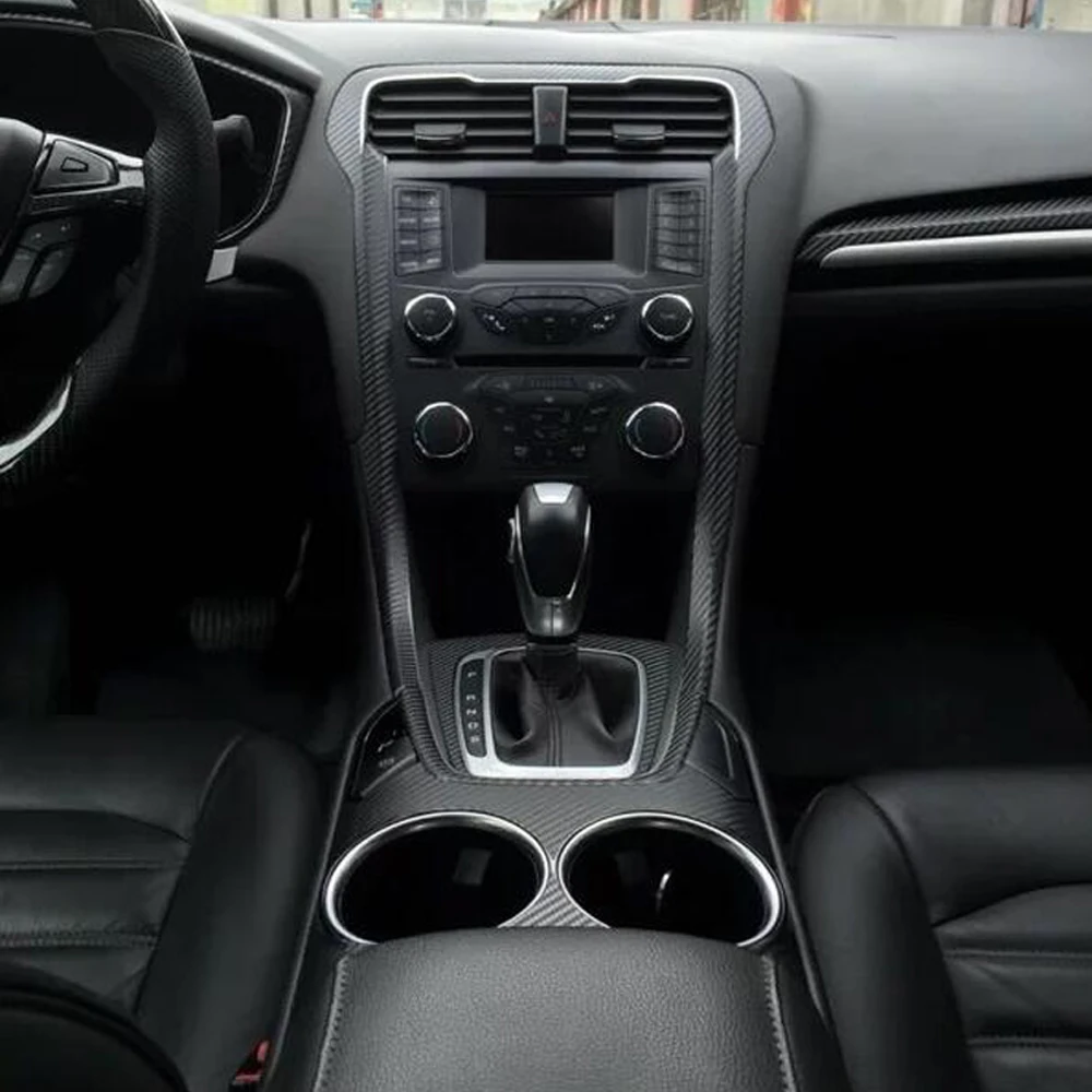 

For Ford Fusion 2013-2016 Car-Styling 3D/5D Carbon Fiber Car Interior Center Console Color Molding Sticker Decals Parts