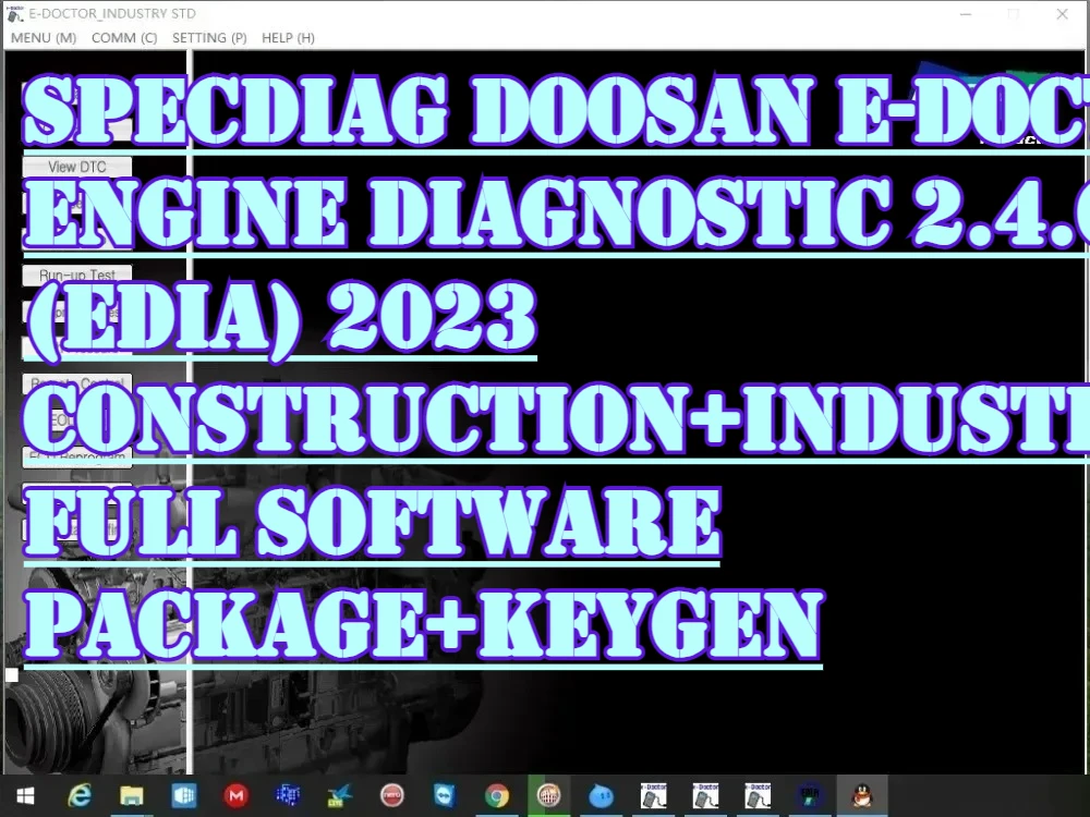 SpecDiag Doosan E-Doctor Engine Diagnostic 2.4.0.7 (EDIA) 2023 Construction+Industry+AS FULL Software Package+keygen