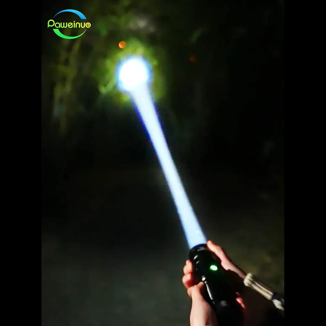 Super Long Shot High Power LED Flashlight Powerful Rechargeable Led Lantern Strong Light Edc Hand Torch USB Recharge For Camping