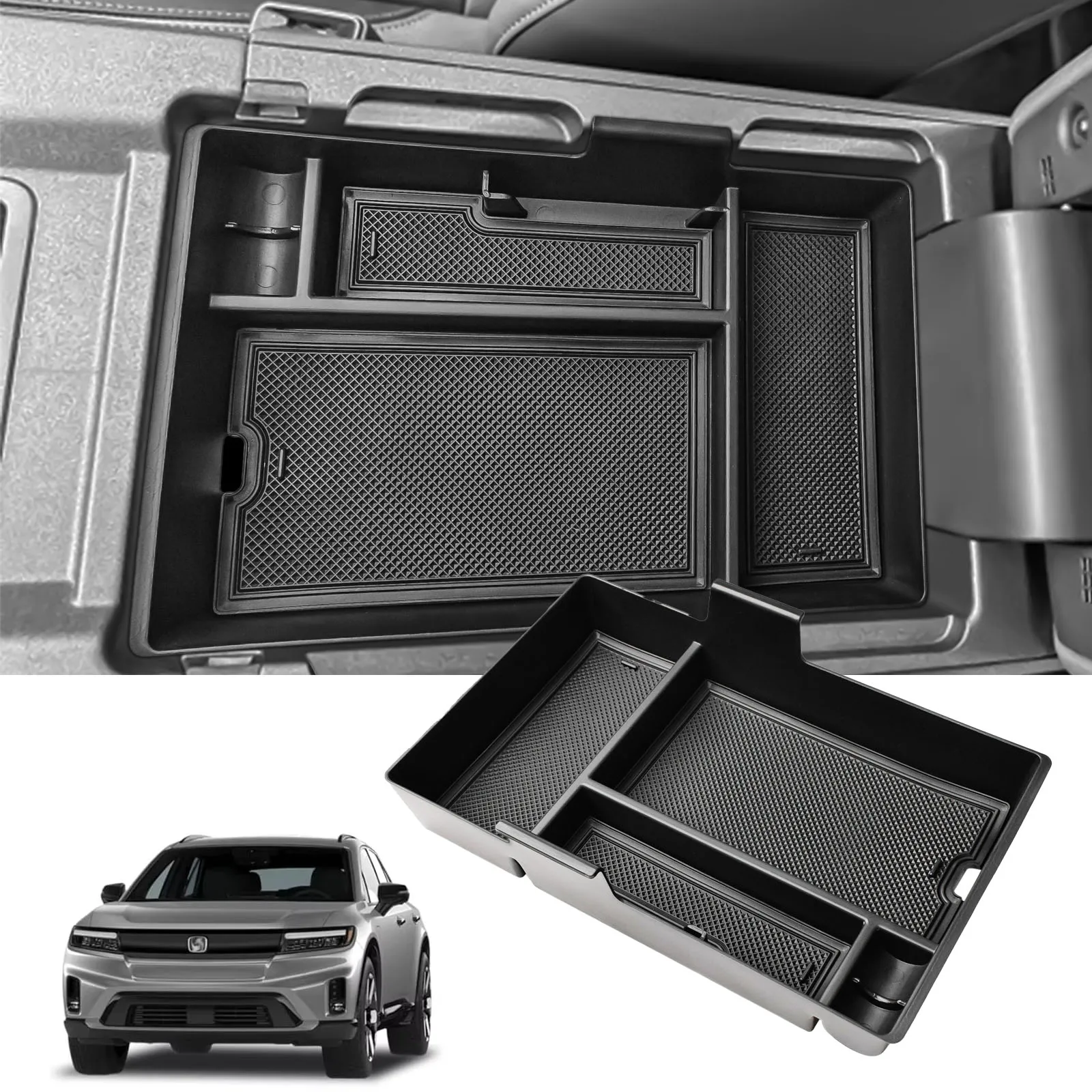 

For 2024 2025 Honda Prologue EV & 2024 2025 Acura ZDX Center Console Tray Organizer Interior Car Armrest Box Storage Accessories