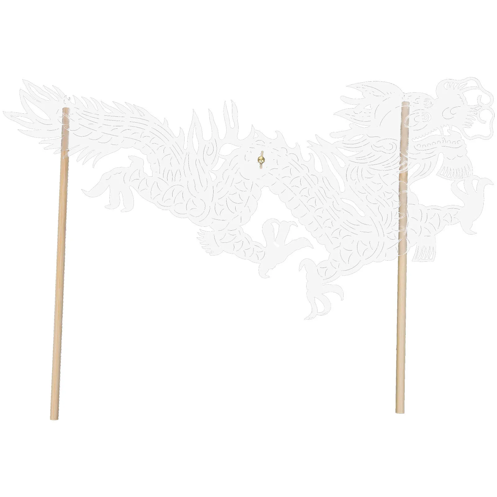 

Chinese Dragon Hand Puppet DIY Craft Shadow Traditional Handmade New Year Decoration Puppet Theatre Prop