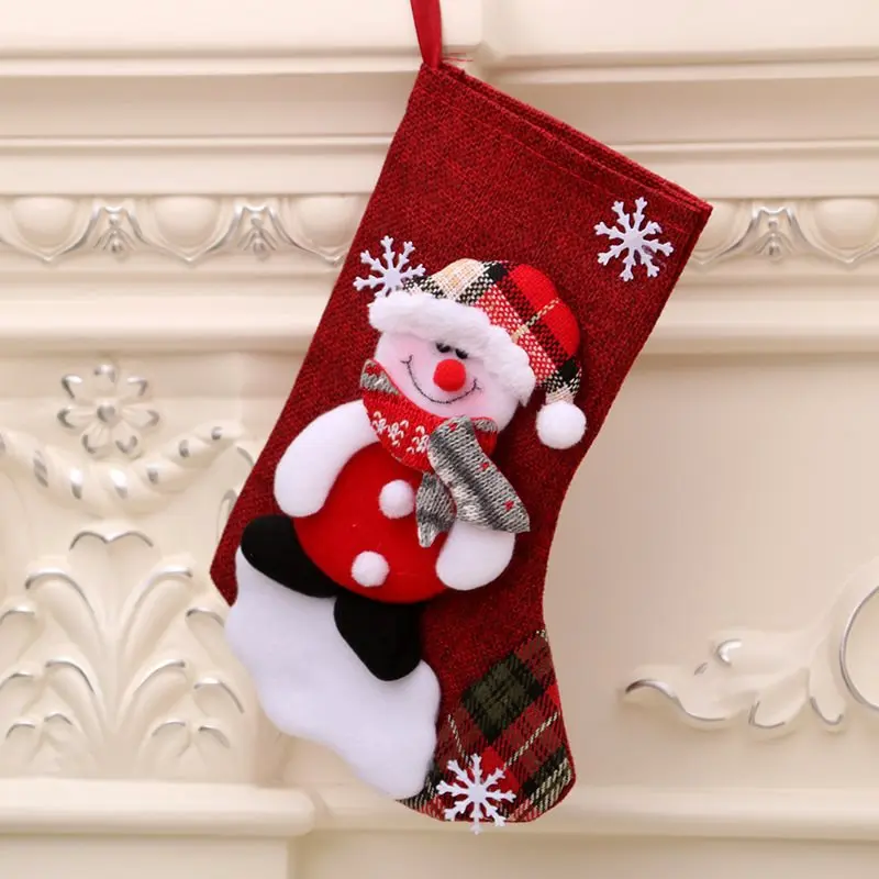 Christmas Tree Hanging Socks Pendant Home New Year Desktop Home Decoration for Office Kitchen Bathroom