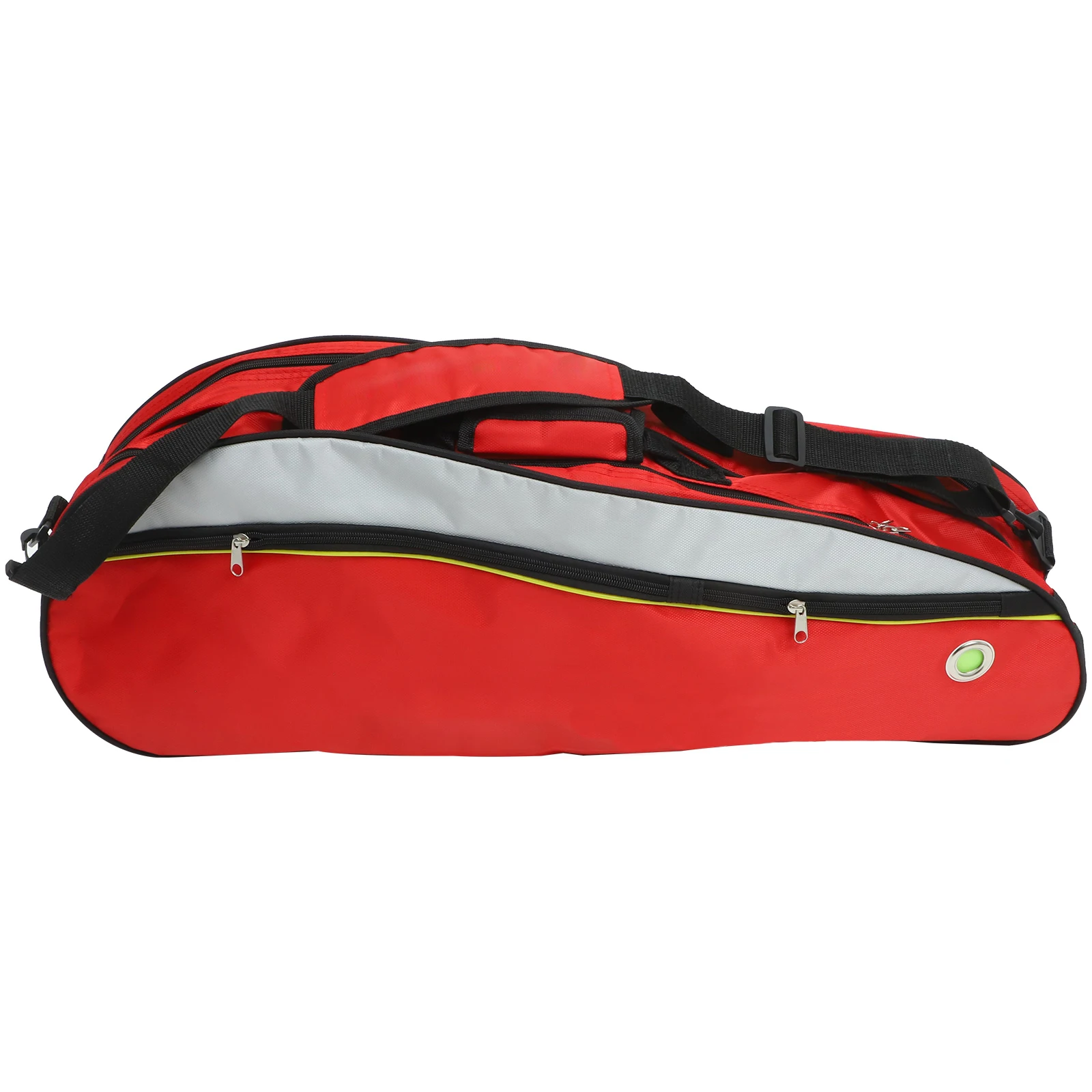 

Large Capacity Badminton Racket Bag Red Multi Layer Sport Backpack Portable Storage Tennis Equipment Container