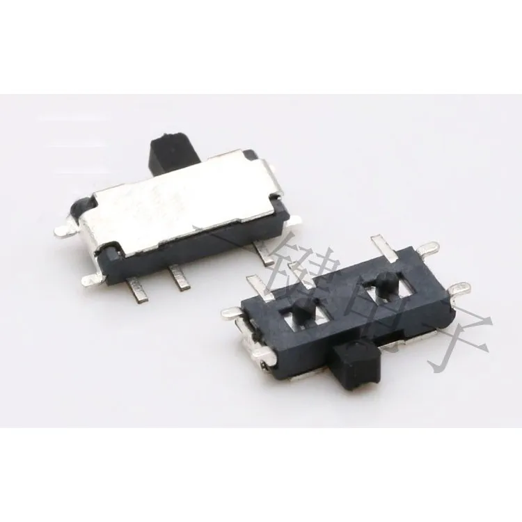 10/20/50Pcs DC 50V 0.3A 7 Pin On-On 2 Position 1P2T SPDT SMD SMT Horizontal Slide Switch Side Knob PCB Right Angle MSKT-12C01-07