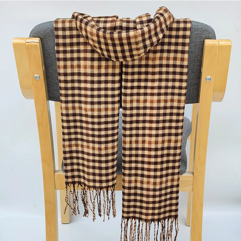 Women Warm classic lattice Scarves Fashion Casual popular Cashmere Couple Plaid Winter Men business Unisex muffler hijab