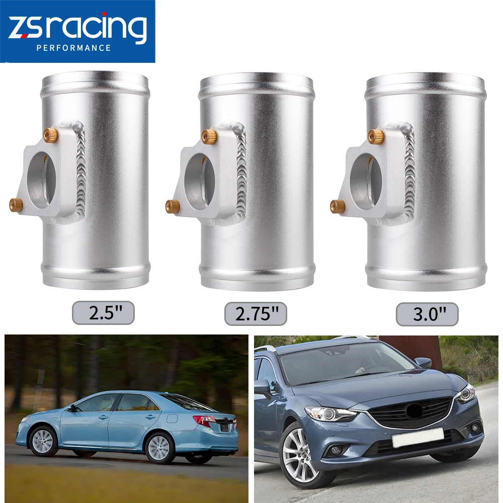 

ZSRacing 2.5" 2.75" 3" Aluminum Car Air Flow Meter Base For Toyota Mazda Subaru Suzuki Air Intake Sensor Mount Adapter MAF011